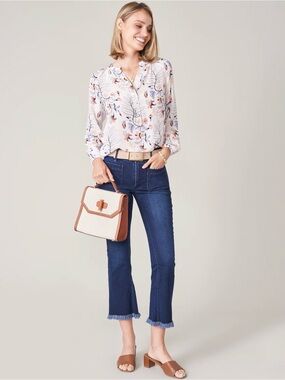 Spartina 449 Juliette High Rise Jean Ocean Palm Wash